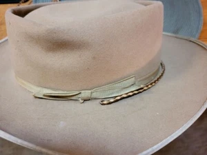 Vintage Stetson 3X Beaver Open Road Fedora. Chin Strap. - Picture 1 of 12