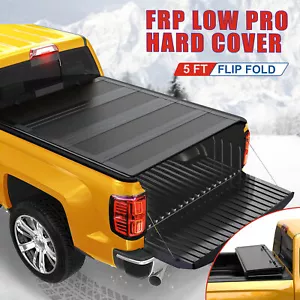 5FT FRP Low Profile Hard Tonneau Cover For 2015-2025 Chevy Colorado GMC Canyon - Picture 1 of 14