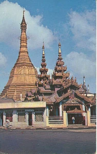 PC08873 Burma. Sule Pagode. Rangun. Sum Hin. Plastichrom. 1962 - Bild 1 von 2