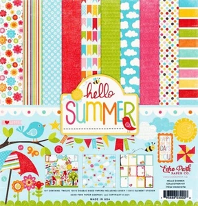 Echo Park, Hello Summer, Collection Kit 12", Happy Cardstock, Alphabet Aufkleber - Bild 1 von 19