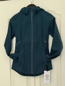 Chaqueta LULULEMON Break a Trail Impermeable Tela Glyde NIDI (Verde azulado oscuro) Talla 2 Nueva con Etiquetas - Imagen 1 de 11