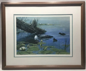 Lissa Calvert~SIGNED~NUMBERED Large PRINT~SPRING~FRAMED~MATTED~21”x26”~Ducks - Picture 1 of 9