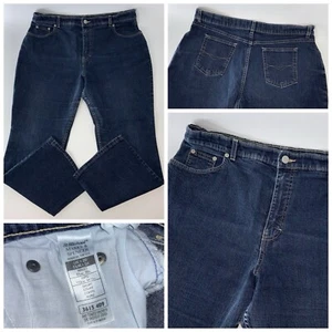 Marks & Spencer Jeans Women’s Sz 18 Blue Dark Cotton Stretch Boot UK YGI N5-46 - Picture 1 of 11