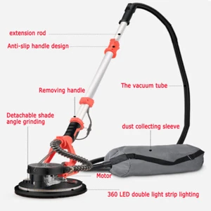 220V Electric Power Drywall Sander Wall Surface Sander Putty Grinding Tool LED - Picture 1 of 13