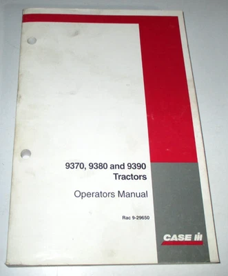 Case IH 9370 9380 9390 Tractor Operators Owners Manual 9-29650 10-96 CIH OEM! - Image 1 of 4