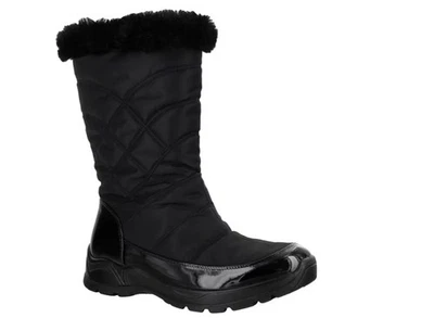 Botas impermeables Easy Street para mujer Easy Dry by Cuddle charol negro talla 11 Foto 1 de 4