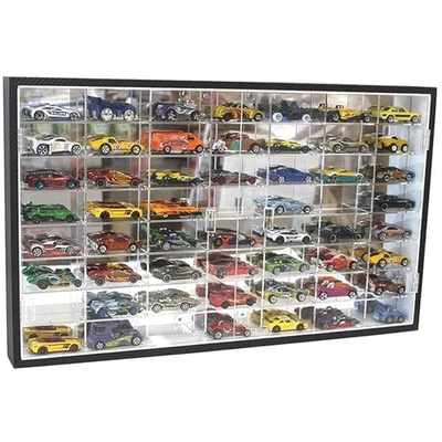 Muestra tu colección: vitrina de coche fundido a presión de 56 ranuras con protección UV Foto 1 de 4