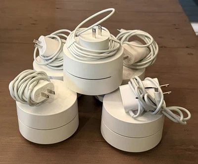 Google AC-1304 WiFi Mesh Router Bundle 5-Pack with Power Adapters - Image 1 of 2