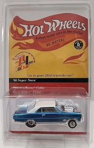 Hot Wheels 2014 RLC '66 Nova, Spectraflame Blue, Real Rider Tires 02220/10200 - Picture 1 of 4