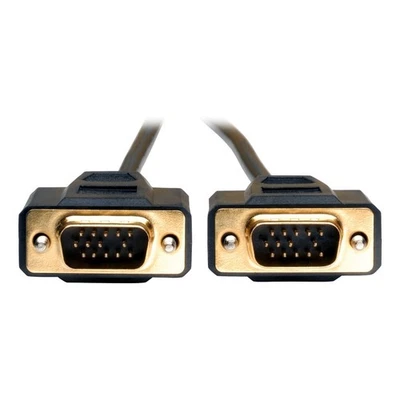 Tripp Lite 15ft Vga Monitor Gold Cable Molded Shielded Hd15 M/m 15' - Vga For - Image 1 of 4