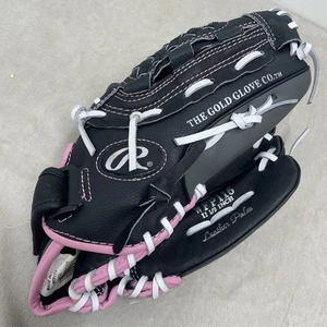 Rawlings Mädchen Fastpitch Leder Softball Handschuh 11,5" RHT schwarz/pink WFP115 EUC! - Bild 1 von 8