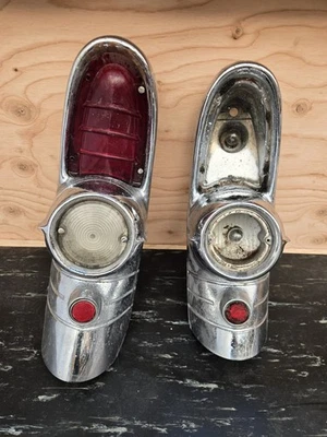 Conjunto de luces traseras para conductor Buick Super Roadmaster 1955/par de carcasa L/R Foto 1 de 4