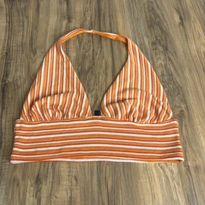 Top donna H&M diviso XL maglia stretta arancione multicolore - Foto 1 di 9