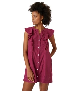 Nuevo con etiquetas Mini Vestido Túnica Anthropologie Pilcro Manga Acampanada Botón Frontal Talla Grande - Imagen 1 de 9