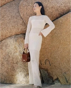 Misa Los Angeles Irene Dress Size M NWT Ivory Color - Picture 1 of 15