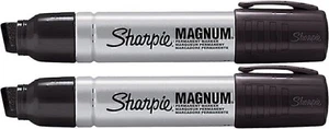 2 Pack Sharpie 44101 Sharpie Magnum Permanent Marker Black - Picture 1 of 5
