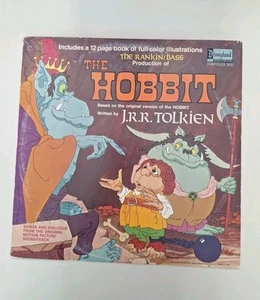 The Hobbit Vinyl LP & Booklet, J.R.R Tolkien, Disney 1977 Rankin/Bass LOTR - Picture 1 of 24