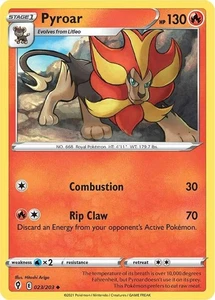 Pyroar 023/203 Non Holo | Evolving Skies | Pokémon TCG NM - Imagen 1 de 1