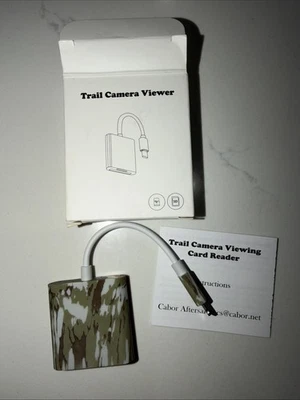 Lector de tarjetas SD para iPhone 14 y cámara Trail inferior lector de tarjetas micro SD visor Foto 1 de 2