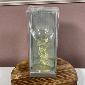 Disneyland Paris Micke Mouse Glass 16cms Tall Wine Goblet - Box Damaged - Picture 1 of 6