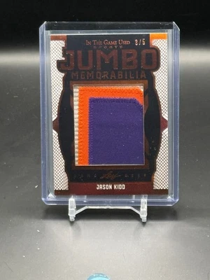 2024 Leaf ITG Usado Esportivo Jumbo Memorabilia Bronze Holo 3/5 Jason Kidd HOF - Imagem 1 de 2