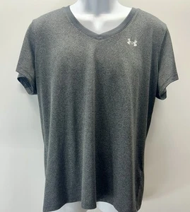 Under Armor V Neck Shirt Mens Gray Extra Large Heat Gear Loose Fit. - Picture 1 of 8