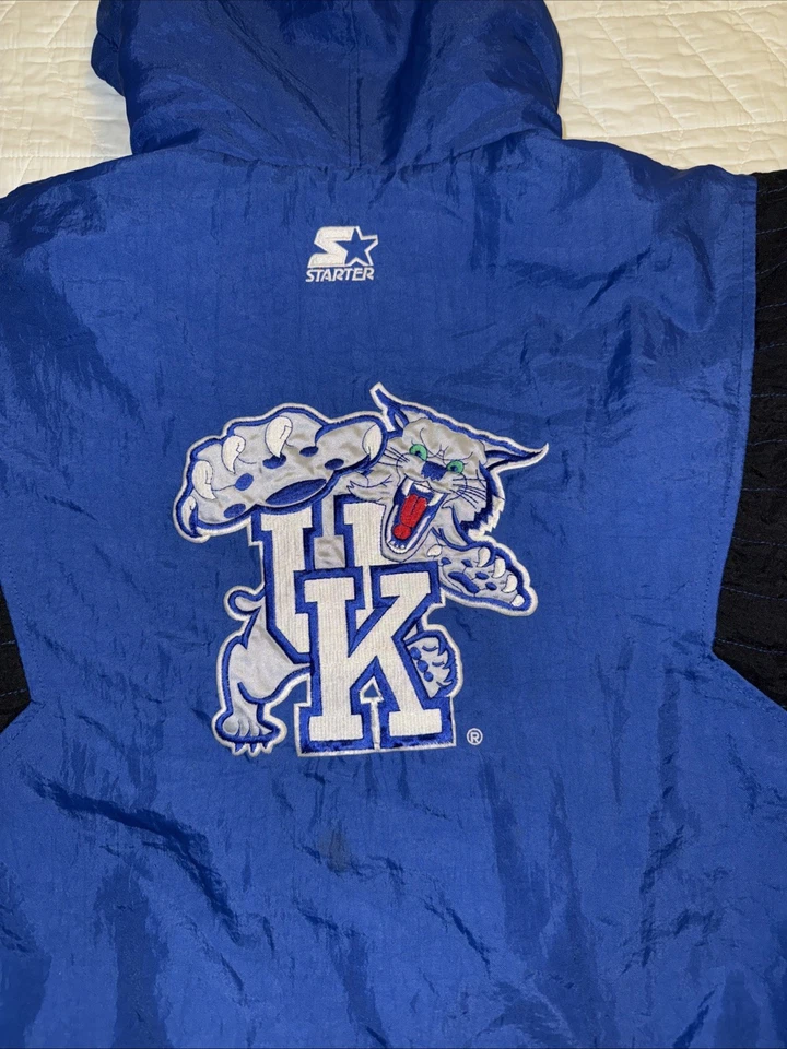 Vintage 1990s Kentucky University Wildcats Starter Jacket kids LARG EUC !!!! - Image 1 of 4