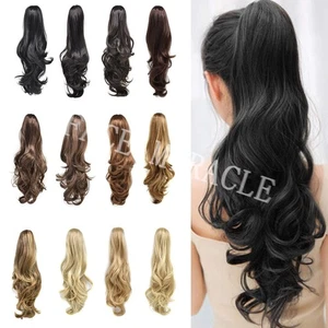 Kieferkralle Pferdeschwanz dick Clip In Pferdeschwänze Haarteil Haarverlängerung wie Echthaar - Bild 1 von 27