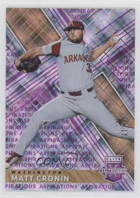 2019 Panini Elite Extra Edition Aspirations Purple /250 Matt Cronin #87 - Image 1 of 2