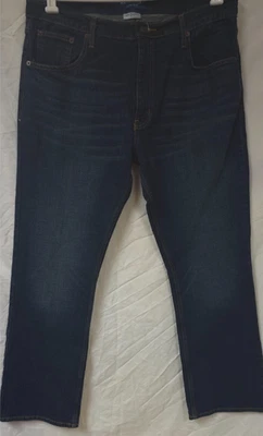 Jeans de mezclilla Arizona Jean Co para hombre 36x30 pierna recta lavado oscuro corte bota flexible Foto 1 de 4