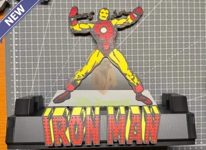 Iron Man CGC Comic Aufsteller 3D Druck Mehrfarbig Halter Platte Comics - Bild 1 von 10