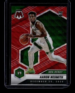 Panini Mosaic 2020-21 - Debut en la NBA Aaron Nesmith #279 T-Mall Asia Red Wave SP RC - Imagen 1 de 2
