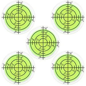 5pcs Small Level Bubble Circular Bubble Level Mini Level Small Leveler Spirit - Picture 1 of 10