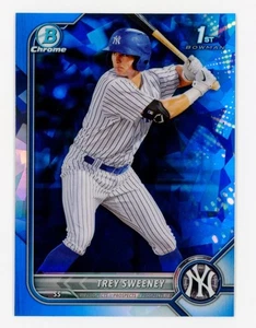 2022 Topps Chrome Sapphire Edition Chrome Prospects Trey Sweeney BCP-137 - Picture 1 of 2