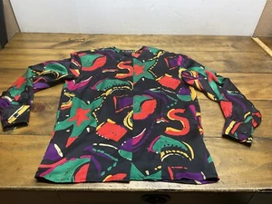 Vintage ESCADA by Margaretha Ley Silk Colorful Blouse Size 34 - Picture 1 of 10