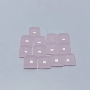 Natural Rose Quartz Smooth Beads Square 13 Pies 49.50 Carat Cabochon 9x9x6 mm - Picture 1 of 6