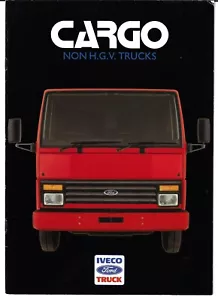 Iveco Ford Cargo Non HGV Trucks 1986 UK Market Sales Brochure - Picture 1 of 2