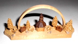 Erzgebirge Seiffen Mini Schwibbogen auch für die Puppenstube 9,5 x 4 x 2,3 - Bild 1 von 3
