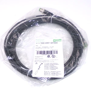 MURR Elektronik 24VDC M12 maschio a M8 femmina 4 fili 5 m set cavi 7000-40651-6310500 - Foto 1 di 4