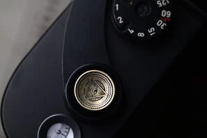Brass Copper Camera Shutter Release Button Cap For Leica Fuji Nikon ZF Nikon fm2 - Picture 1 of 6
