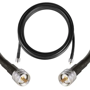 Rallonge coaxiale à faible perte GEMEK 5m PL259 à PL259 S-LMR400 (50 ohms) - Photo 1/6