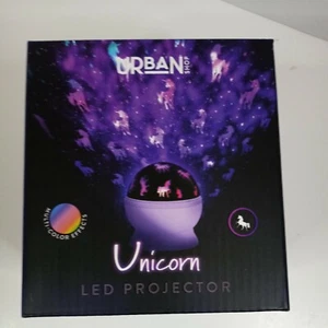 New Modern Urban Shop Unicorn LED Rotating  Projection Lamp Multicolored  - Picture 1 of 4
