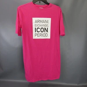 Armani Exchange Icon Period T-Shirt Dress Women's Size XS Pink Extra Small - Picture 1 of 8