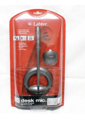 NEW SEALED Labtec Desk Mic 524 Desktop Microphone - New in package. - Image 1 of 4