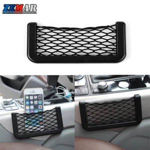 Soporte organizador de teléfono de almacenamiento de red elástico borde de carrocería de automóvil para Tesla modelo 3 X S Y - Imagen 1 de 7