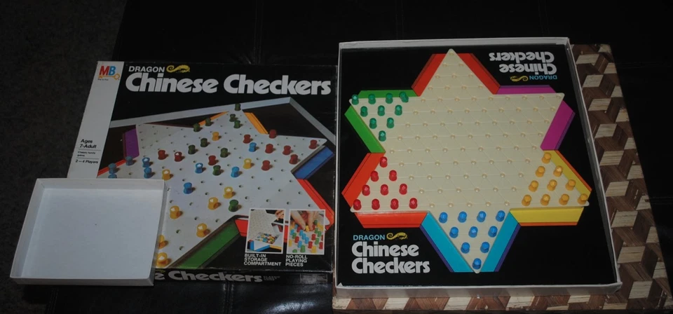 Dragon Chinese Checkers Classic Game por Milton Bradley 1973 VINTAGE Completo MB - Imagem 1 de 1