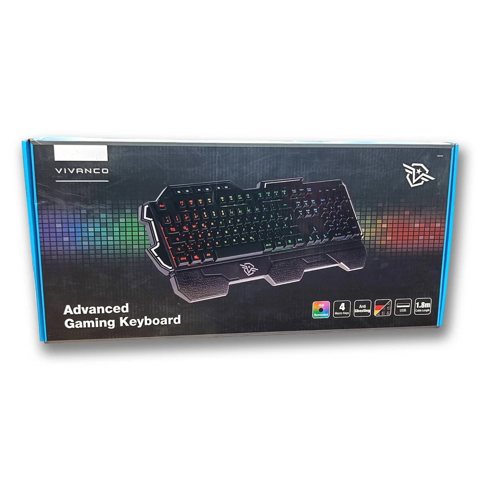 VIVANCO Advanced Gaming Keyboard Tastatur (60430) QWERTZ - Bild 1 von 1