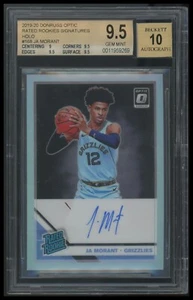 2019-20 Donruss Optic #168 Ja Morant Rated Rookies Signatures Holo BGS 9.5 Auto - Picture 1 of 4