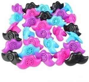 48 Schnurrbart Lippenpfeifen für Partys, Faschingspreise, Goody Bags & Spaß für Kinder - Bild 1 von 5