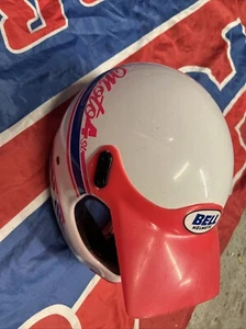 Vintage White Bell Moto 4 SL Motorcycle Helmet JT MX Racing Medium - Picture 1 of 6